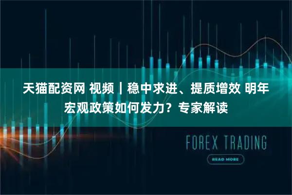 天猫配资网 视频｜稳中求进、提质增效&#32;明年宏观政策如何发力？专家解读