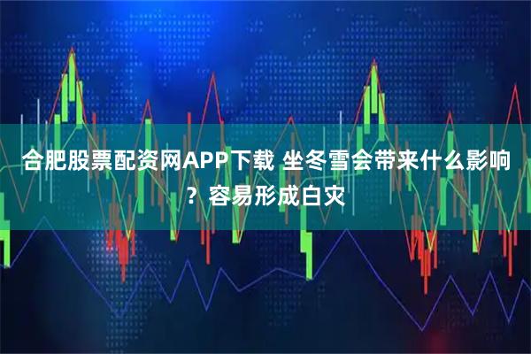 合肥股票配资网APP下载 坐冬雪会带来什么影响？容易形成白灾